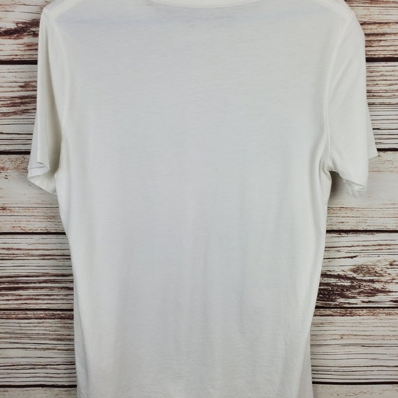American Giant Mens Medium White Short Sleeve Crew Neck T-Shirt Tee #4 - Picture 6 of 9